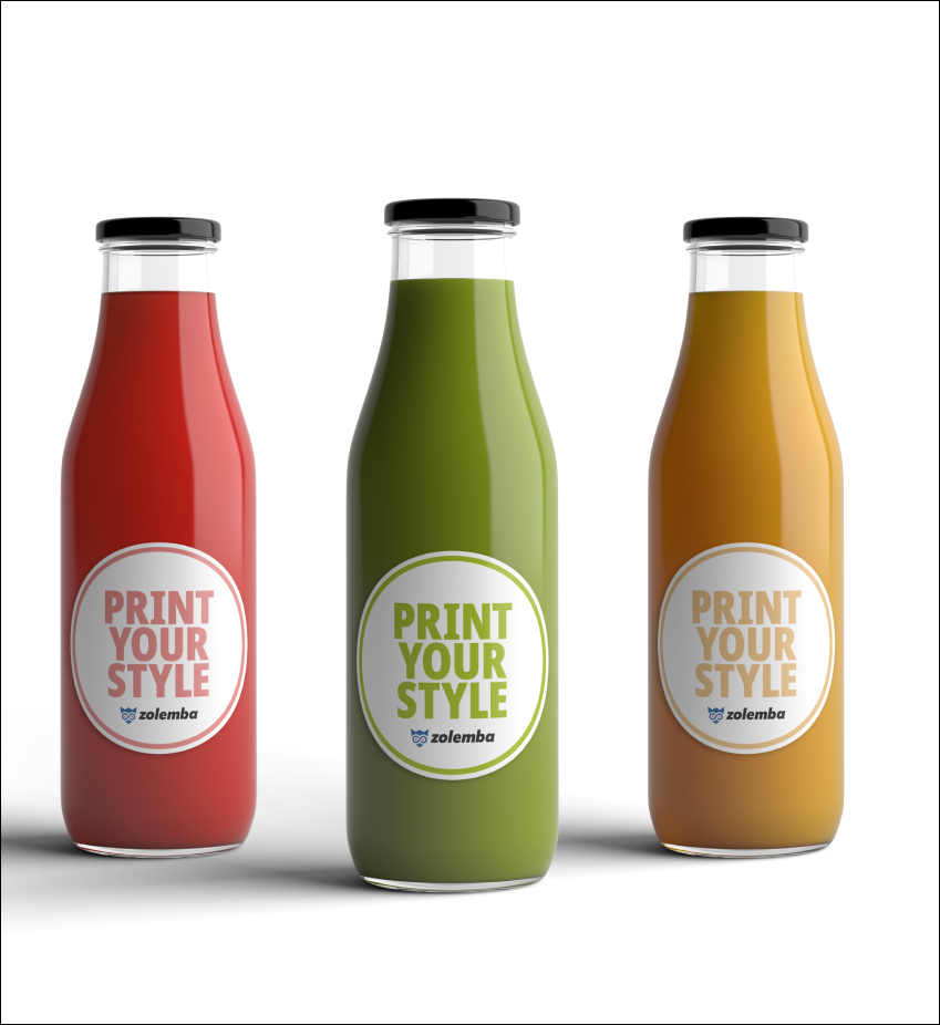 5000 Flesetiketten op rol | 60 x 80 mm | Papier wit, enkelzijdig full color | Etiketten printen