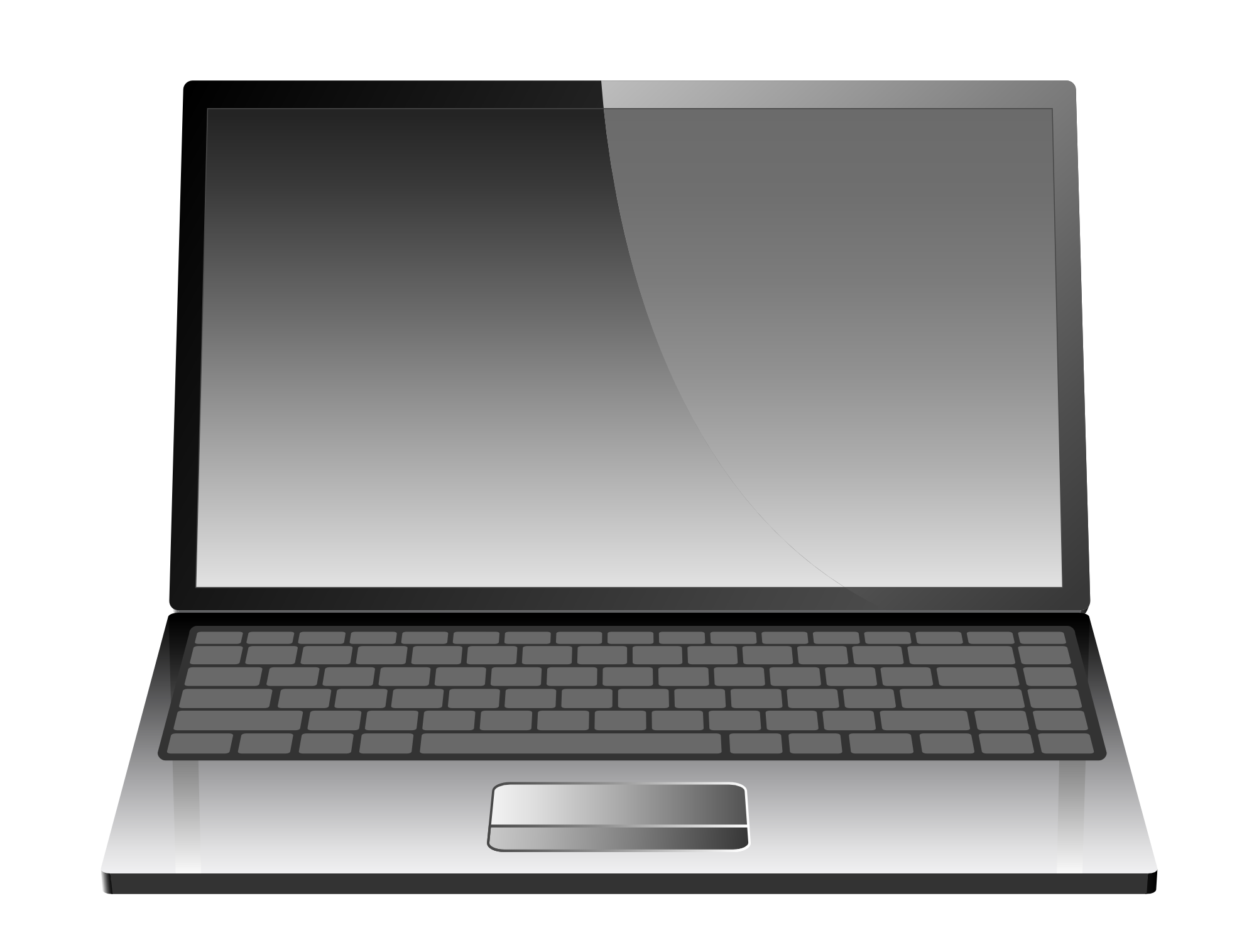 Digitale Malerei eines Laptops.