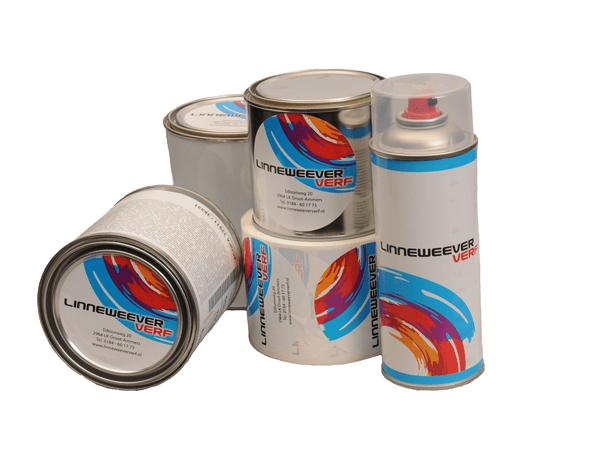 Blikken en sprays van Linneuweever Verf.