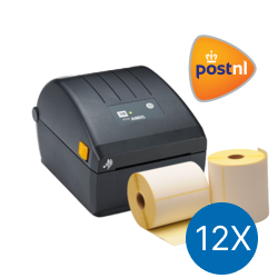 Producto PostNL starter pack: Zebra ZD220D printer + 12 rolls Zebra compatible labels 102mm x 150mm Imagen