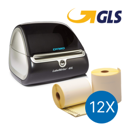Produkt Starterpakete GLS: Dymo LW 4XL + 12 rollen Dymo S0904980 kompatible Etiketten Foto