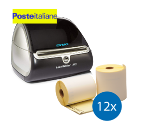 Prodotto Poste IT Pacchetto base: Dymo LW 4XL + 12 rotoli Dymo S0904980 etichette compatibili Immagine