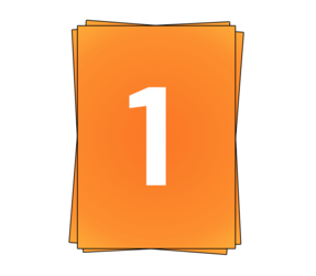 Produit Feuilles d'autocollants A4, 1 par feuille, orange, adhésif permanent, 210 mm x 296 mm Image