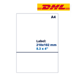 Produit Bon de livraison/étiquette de retour A4 DHL, 102 mm x 210 mm, 1000 feuilles Image