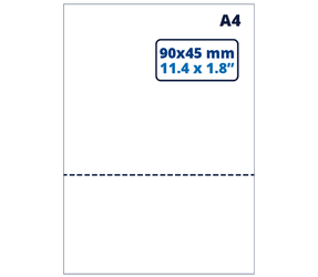 Prodotto Bolla di consegna A4 / etichette per il reso, etichetta con indirizzo, 90mm x 45mm, 100 fogli Immagine