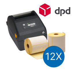 Product DPD Starter Package | Zebra ZD421D Labelprinter + 12 rolls Zebra compatible shipping labels Image