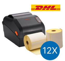Producto DHL Paquete de Inicio: Impresora Bixolon XD5-40dK + 12 rollos de etiquetas compatibles 102mm x 210mm Imagen