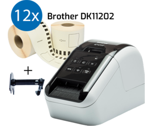 Producto Impresora Brother QL810W + 12 rollos de etiquetas compatibles para Brother DK-11202 etiquetas 62mm x 100mm Imagen