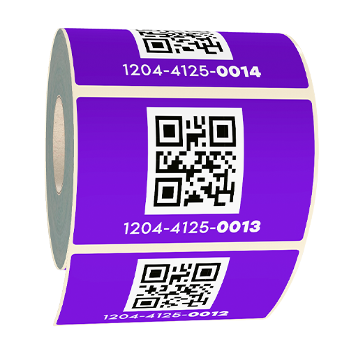 LPN 100mm x 58mm Paars