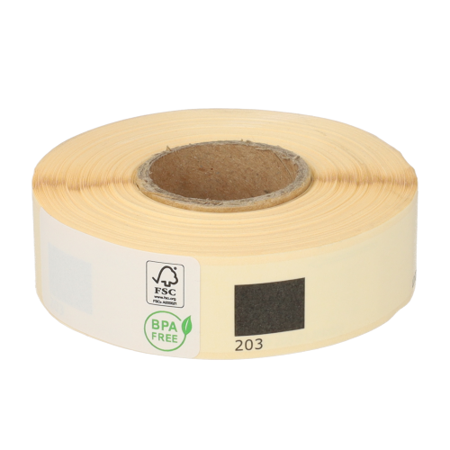 Produkt Brother DK-11203 kompatible Etiketten, 17mm x 87mm, 300 Etiketten, weiß, permanent Foto