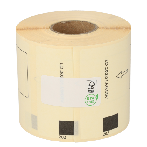 Product Brother DK-11202 compatible labels, 62mm x 100mm, 300 labels, white, permanent Image