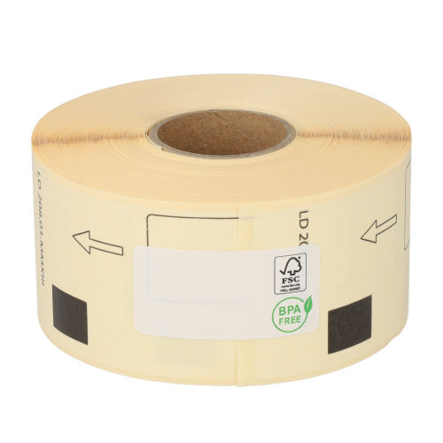 Product Brother DK-11208 compatible labels, 38mm x 90mm, 400 labels, white, permanent Image