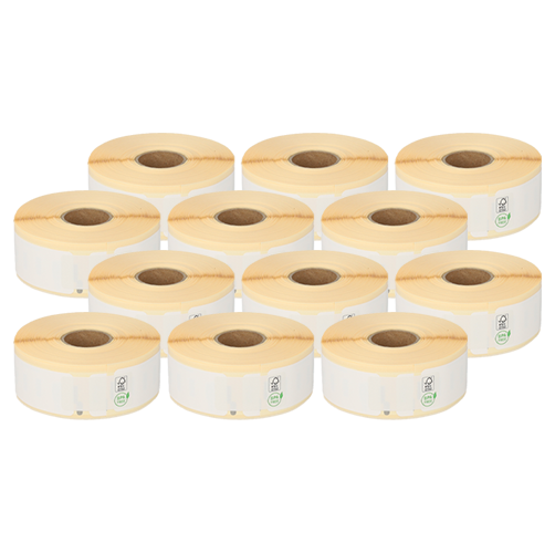 Dymo 11352 étiquettes résistantes compatibles, 25mm x 54mm, 500 étiquettes blanches, permanentes (Polypropylène / plastique)