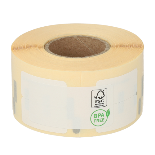 Product Dymo 11353 compatible labels, 13mm x 25mm, 1.000 etiketten, blanco, permanent Afbeelding