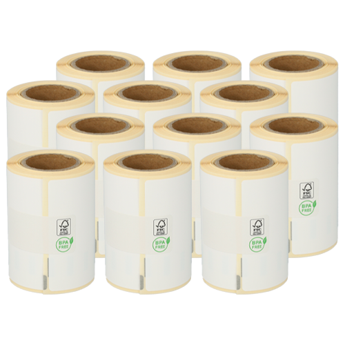 Dymo 1976414 kompatible Etiketten, 59mm x 102mm, 50 Etiketten, weiß, permanent (Polypropylen)