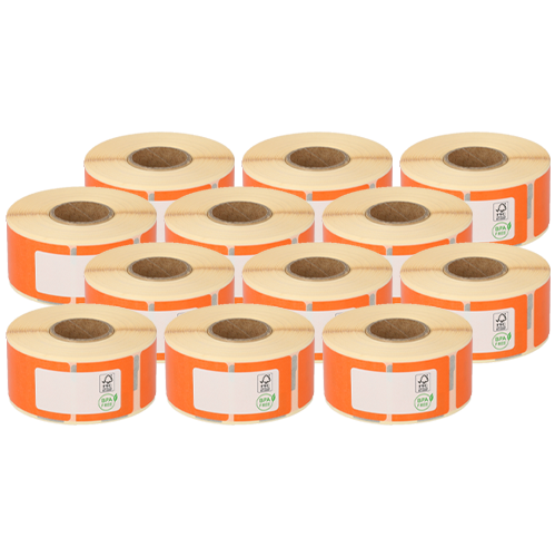 Dymo 99010 compatible labels, 28mm x 89mm, 260 etiketten, blanco, permanent