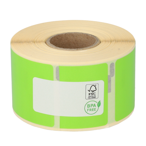 Etichette compatibili Seiko SLP-2RLE, 36mm x 89mm, 260 etichette, verde, permanente