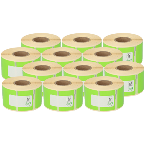 Dymo 99012 / S0722400 kompatible Etiketten, 36mm x 89mm, 260 Etiketten, weiß, permanent