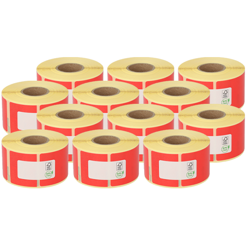 Dymo 99012 / S0722400 etichette compatibili, 36mm x 89mm, 260 etichette, bianco permanente