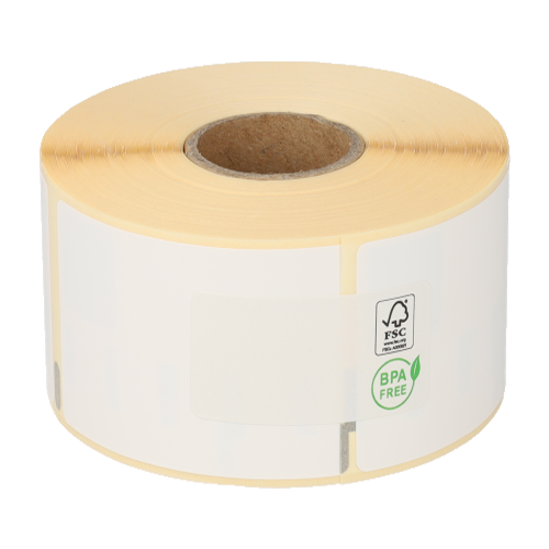 Produkt Dymo 99012 kompatible Hochleistungs-Etiketten, 36mm x 89mm, 260 Etiketten, weiß, permanent (Polypropylen) Foto