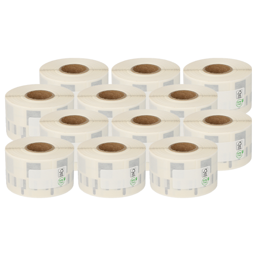 Dymo 99013 / S0722410 étiquettes compatibles, 36mm x 89mm, 260 étiquettes transparentes, permanentes