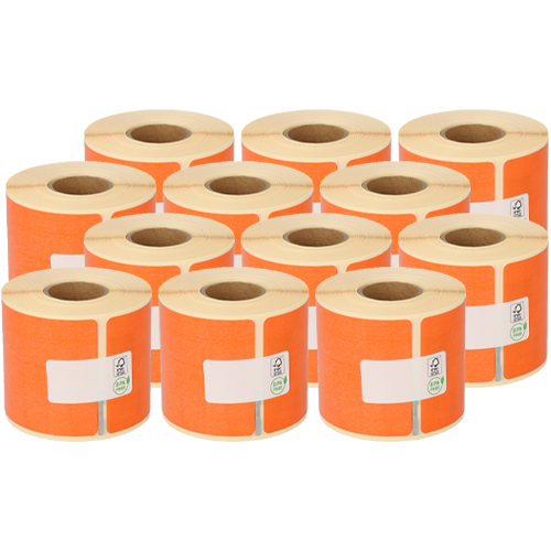 Dymo 99014 / S0722430 kompatible Etiketten, 54mm x 101mm, 220 Etiketten, weiß, permanent