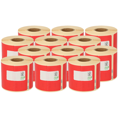 Dymo 99014 / S0722430 etichette compatibili, 54mm x 101mm, 220 etichette, bianco permanente