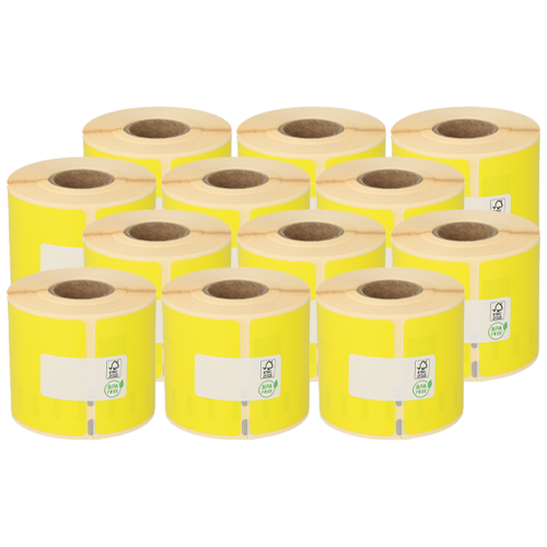 Dymo 99014 / S0722430 kompatible Etiketten, 54mm x 101mm, 220 Etiketten, weiß, permanent