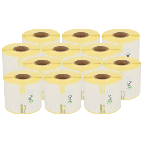 Dymo 99014 etichette compatibili, 54mm x 101mm, 220 etichette, bianco removibile