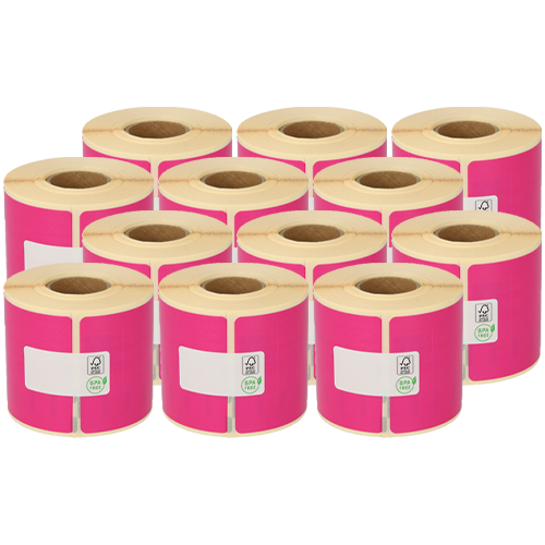 Dymo 99014 / S0722430 étiquettes compatibles, 54mm x 101mm, 220 étiquettes blanches, permanentes