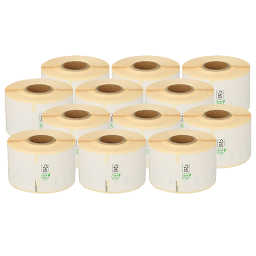 Seiko SLP-DRL compatible labels, 54mm x 70mm, 320 labels, white, permanent