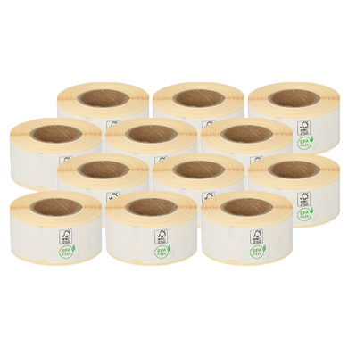 Dymo 99017 / S0722460 kompatible Etiketten, 50mm x 12mm, 220 Etiketten, weiß, permanent