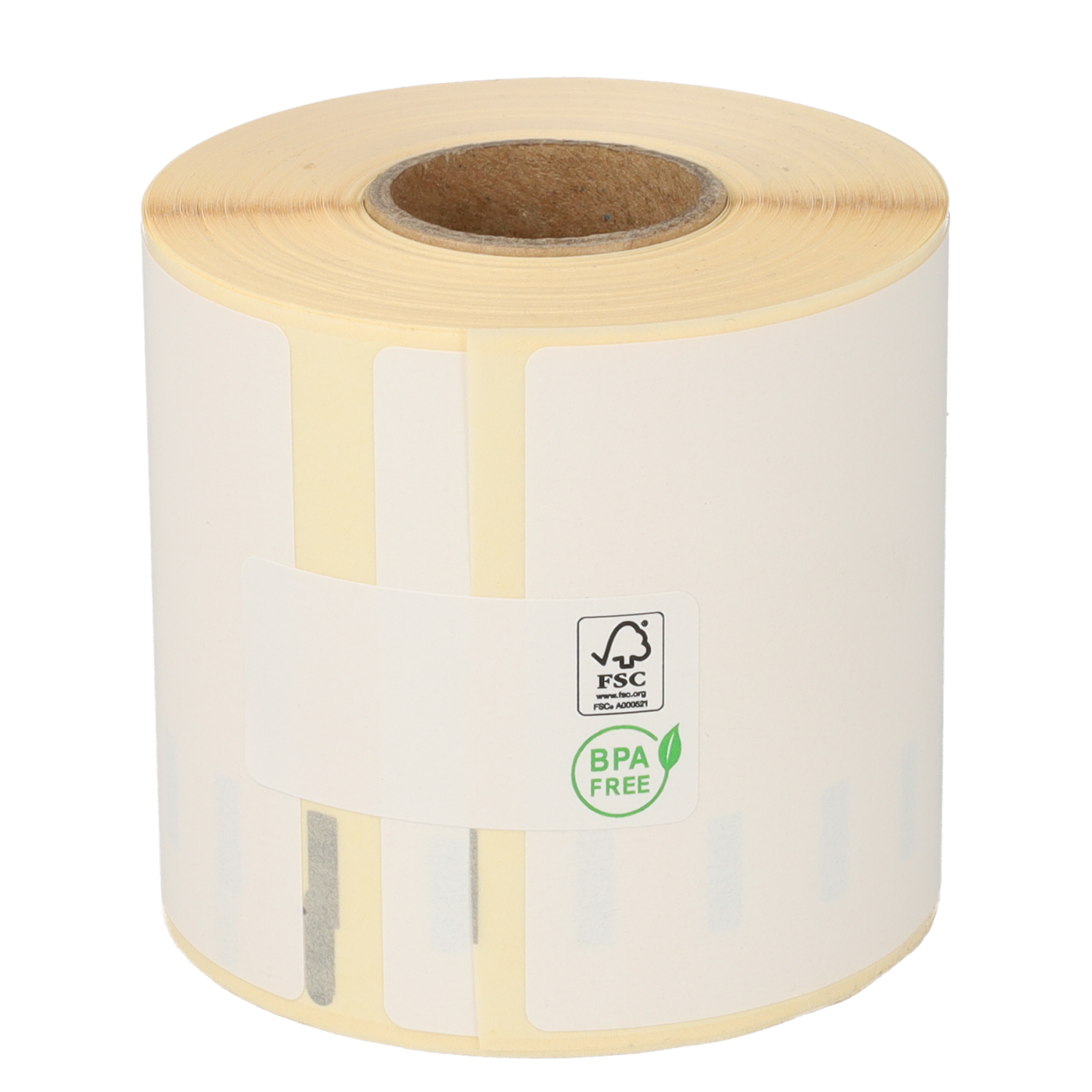Product Dymo 99019 / S0722480 compatible labels, 190mm x 59mm, 110 etiketten, blanco, permanent Afbeelding