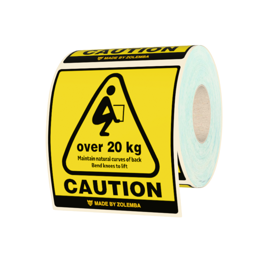 DHL 20kg label Zolemba, 75mm x 75mm, 500 labels, permanent