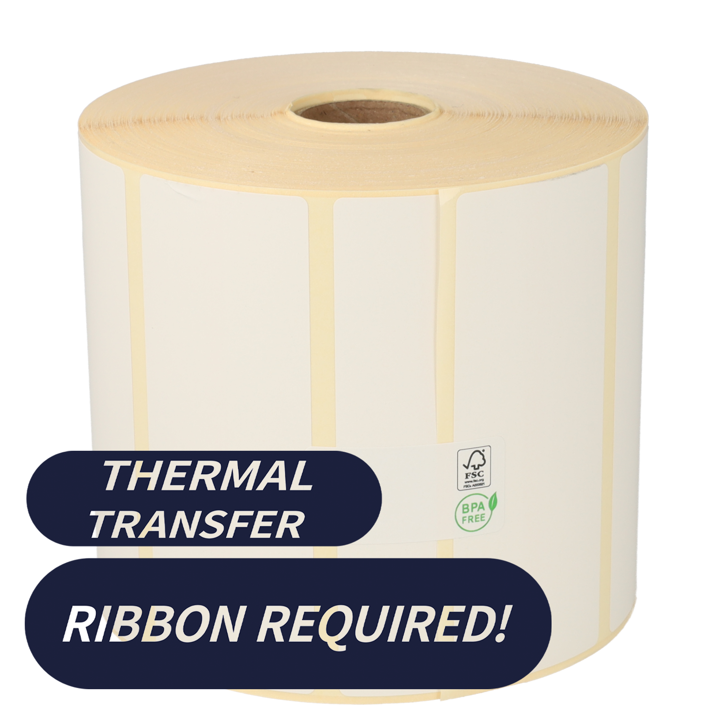 Product Bixolon 800294-155BIX compatible labels, Eco, 102mm x 38mm, 1790 etiketten, 25mm kern, permanent Afbeelding