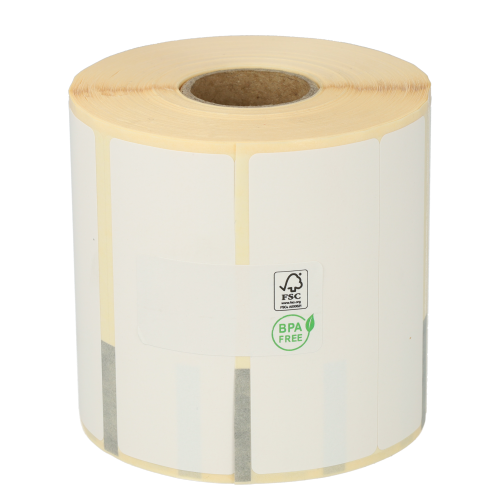Star TSP700-800 étiquettes compatibles, 70mm x 47mm (70x29 + 70x18), 630 étiquettes blanches, permanentes