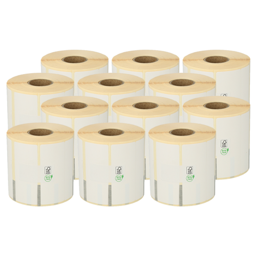 Star TSP700-800 étiquettes compatibles, 70mm x 47mm (70x29 + 70x18), 630 étiquettes blanches, permanentes