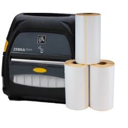 Produit Lot dinitiation Mobile : Imprimante Zebra ZQ521 + 12 rouleaux 102mm x 152mm, mandrin 19mm Image