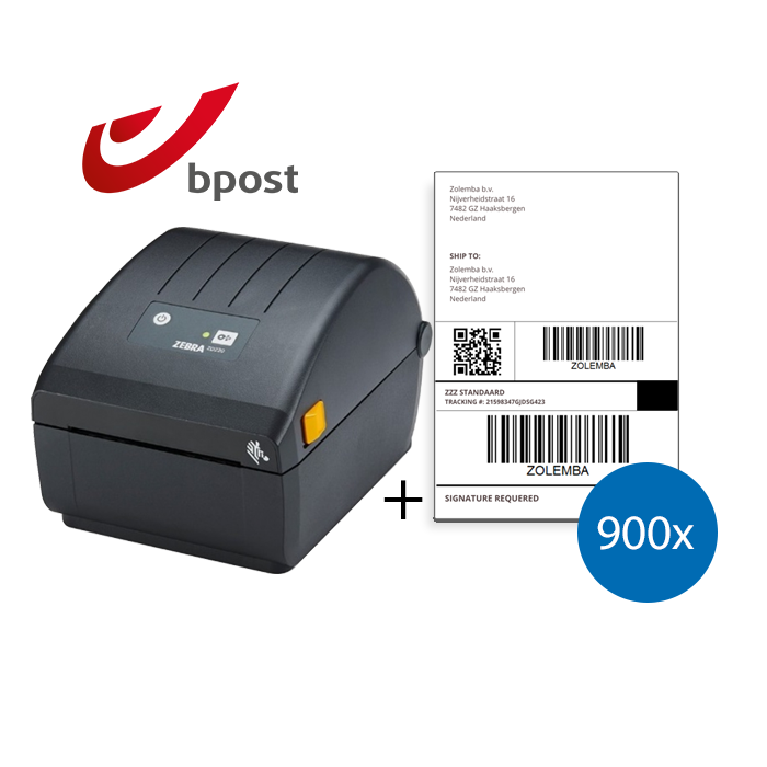 Produit Imprimante Bpost Zebra ZD220D + 900 étiquettes d'expédition Image