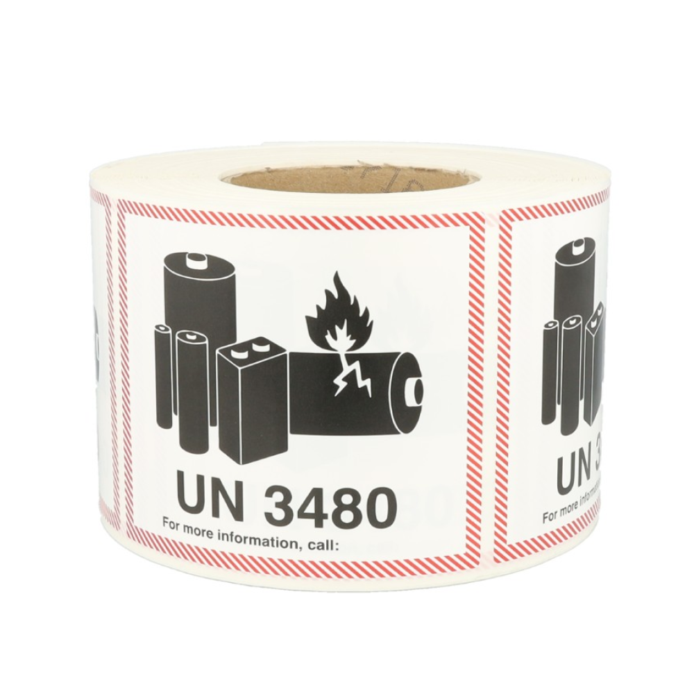 Produkt IATA UN 3480 - Etikett Lithium Batteries - 120mm x 110mm Foto