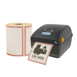Produit Imprimante Zebra ZD220D + 500 étiquettes vierges IATA UN 100 mm x 100 mm Image