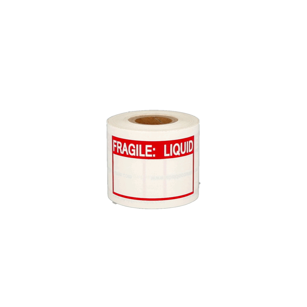 Product Fragile liquid label, 76,2mm x 50,8mm, 200 etiketten, permanent Afbeelding