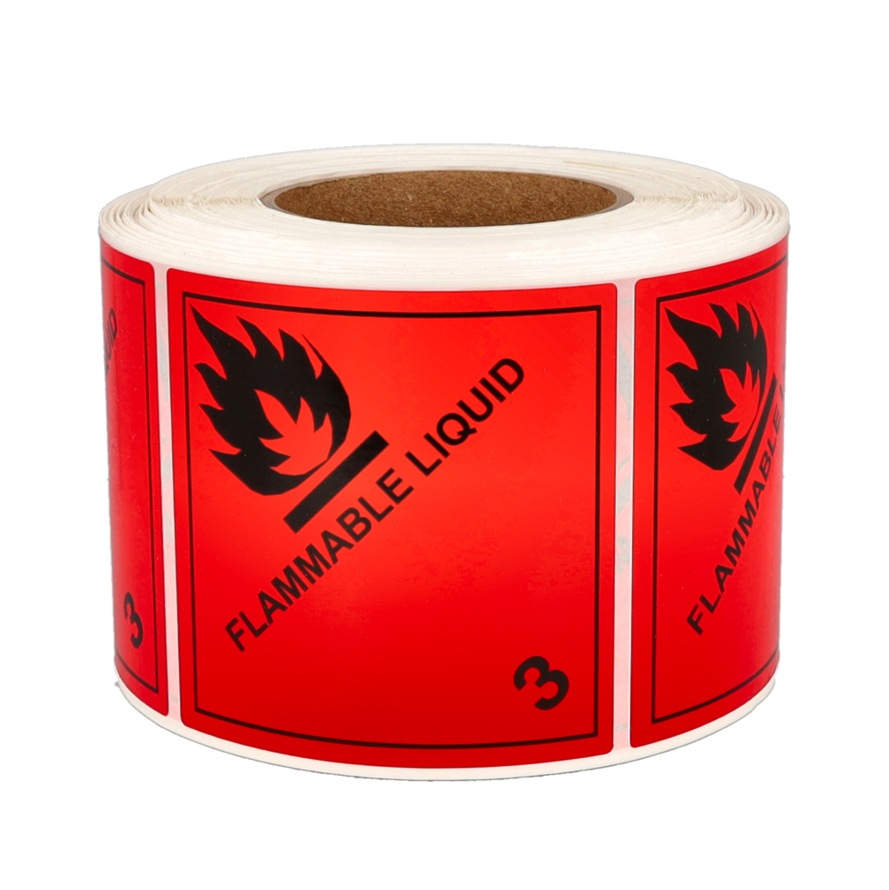 Produit Étiquettes IMO 3.0 Flammable liquid, 100mm x 100mm, 1000 étiquettes Image