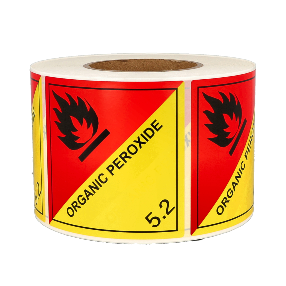 Produit Étiquettes IMO 5.2 Organic Peroxide, 100mm x 100mm, 1000 étiquettes Image