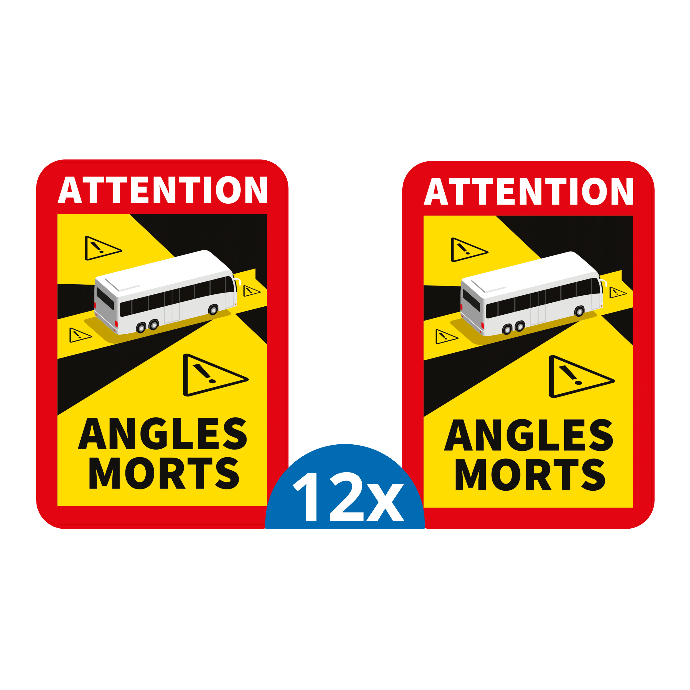 Product 12x Angles Morts Bus - dodehoek sticker Afbeelding