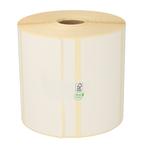 Product Zebra Z-Select 2000D (87000) Compatible, 100mm x 50mm, 1300 Labels, 25mm Core, White, Permanent Image