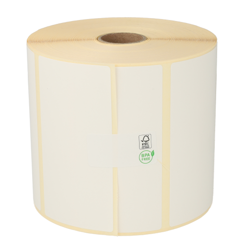 Product Zebra (87000) compatible labels, 100mm x 50mm, 1.300 etiketten, 25mm kern, wit, verwijderbaar Afbeelding