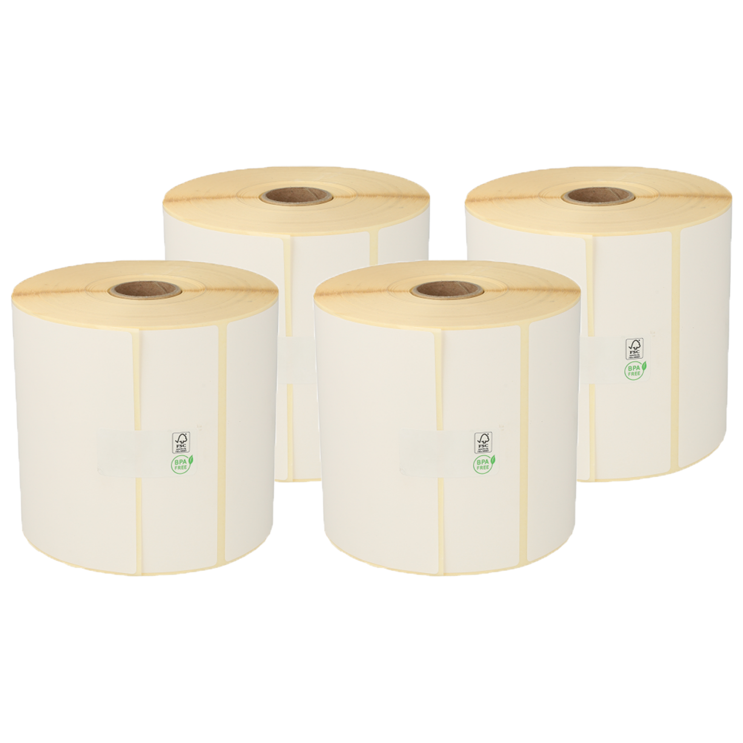 Zebra Labels Z-Perform 1000D (880191-101D) kompatibel, 102mm x 102mm, 700 Etiketten, 25mm Kern, weiß, eco permanent