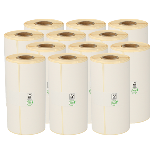 Zebra Z-Select 1000D (3003071) compatibles, ECO, 102mm x 102mm, 150 étiquettes, Ø mandrin 19mm, Permanentes