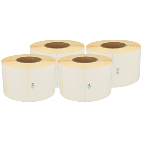 Zebra compatible UPS verzendetiketten, 102mm x 150mm, 900 etiketten, 76mm kern, wit, permanent